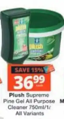 Checkers Plush Supreme Pine Gel All Purpose Cleaner offer