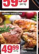 Spar CC Frozen Chicken Thighs per kg offer