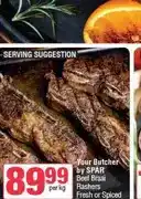 Spar Your Butcher by SPAR Beef Braai Rashers Fresh or Spiced per kg offer
