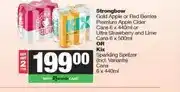 Spar Strongbow Gold Apple or Red Berries Cider 6 x 440ml or Kix Sparkling Spritzer 6 x 440ml offer