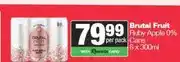 Spar Brutal Fruit Ruby Apple 0% Cans 6 x 300ml offer