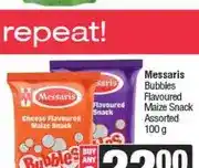 Spar Messaris Bubbles Flavoured Maize Snack Assorted 100 g (Buy any 2) offer