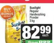 Spar Sunlight Regular Handwashing Powder 3 kg offer