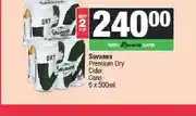 Spar Savanna Premium Dry Cider Cans 6 x 500ml (Buy 2) offer