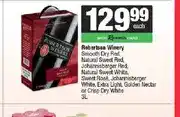 Spar Robertson Winery Assorted Wines 3L offer