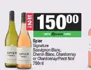 Spar Spier Signature Sauvignon Blanc, Chenin Blanc, Chardonnay or Chardonnay/Pinot Noir 750ml (Any 2) offer