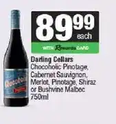 Spar Darling Cellars Chocoholic Pinotage, Cabernet, Merlot, Shiraz or Bushvine Malbec 750ml offer
