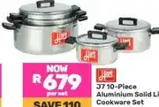 Game 37 10-Piece Aluminium Solid Lid Cookware Set offer
