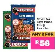 Game Knorrox Soya Mince 400 g Assorted (Any 2 for) offer