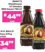 Game JIMMY'S Steakhouse OR Smokey BBQ Sauce 750ml offer