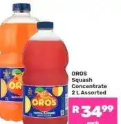 Game Oros Squash Concentrate 2 L Assorted offer