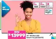 Game 75 4K Mini LED Smart TV (UA75M70) offer