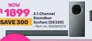 Game 2.1 Channel Soundbar System (SS330) offer
