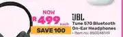 Game JBL Tune 570 Bluetooth On-Ear Headphones offer