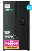 Game 521 L Side-by-Side Freezer Fridge with Water Dispenser offer