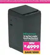 Game Hisense 14 kg Top Loader Washing Machine offer