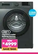 Game Defy 7 kg Front Loader Washing Machine offer