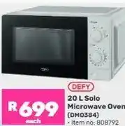 Game 20 L Solo Microwave Oven (DMO384) offer