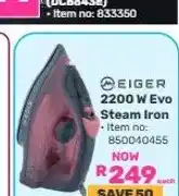 Game 2200 W Evo Steam Iron offer