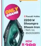 Game 2200 W Steampro Steam Iron offer