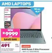 Game Lenovo AMD Ryzen 3 Slim Processor Laptop 15.6 8GB RAM 256GB SSD offer