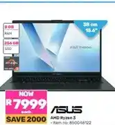 Game ASUS Vivobook AMD Ryzen 3 Laptop 15.6 8GB RAM 256GB SSD offer