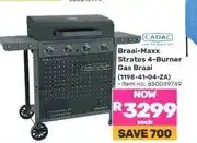 Game Braai-Maxx Stratos 4-Burner Gas Braai (1198-41-04-ZA) offer