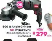 Game Hyper Touch 500W Angle Grinder or Impact Drill offer