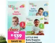 Game Little One Baby Nappies Assorted Sizes offer