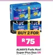 Game Always Pads Maxi Super Plus Duo OR Maxi Night Duo 18-Pack (Buy 2 For) offer