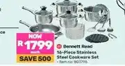 Game Bennett Read 16 Piece Stainless Steel Cookware Set offer