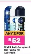 Game Nivea Anti-Perspirant Roll-On 50 ml Assorted (Any 2 For) offer