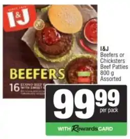 Spar I&J Beefers or Chicksters Beef Patties Assorted offer