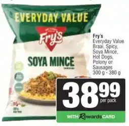 Spar Fry's Soya Mince offer