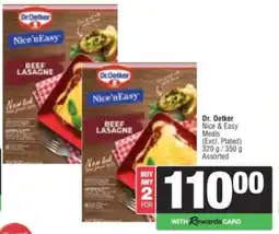 Spar Dr. Oetker Nice & Easy Meals Assorted offer