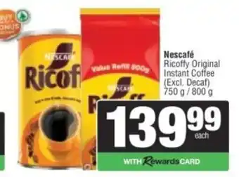 Nescafé Ricoffy Original Instant Coffee