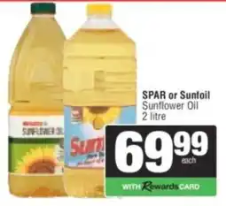 Spar Sunflower Oil offer