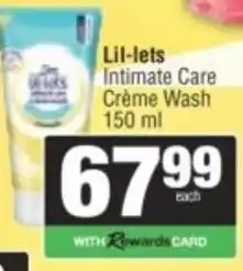 Spar Lil-lets Intimate Care Crème Wash offer