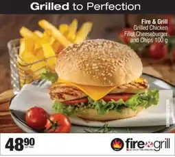 Spar Fire & Grill Grilled Chicken Fillet Cheeseburger and Chips offer