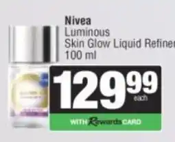 Spar Nivea Luminous Skin Glow Liquid Refiner offer