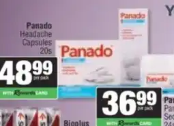 Spar Panado Headache Capsules offer