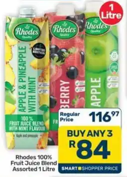 Pick n Pay Hypermarket Rhodes 100% Fruit Juice Blend Assorted offer