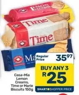 Pick n Pay Hypermarket Casa-Mia Lemon Creams, Time or Marie Biscuits offer