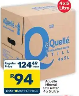 Pick n Pay Hypermarket aQuellé Mineral Still Water offer