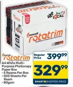 Pick n Pay Hypermarket mond rotatrim A4 White Multi-Purpose Photocopy Paper Box offer