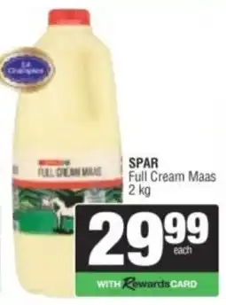 Spar SPAR Full Cream Maas offer
