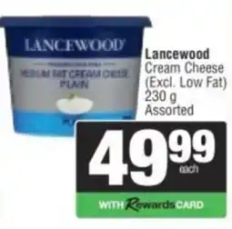 Spar Lancewood Cream Cheese Assorted offer