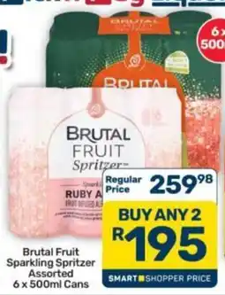 Pick n Pay Hypermarket Brutal Fruit Sparkling Spritzer Assorted offer