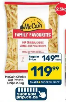 Pick n Pay Hypermarket McCain Crinkle Cut Potato Chips offer
