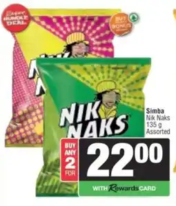 Spar Simba Nik Naks Assorted offer